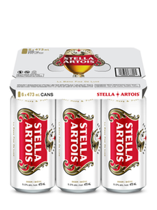 Stella Artois 6 x 473 ml can