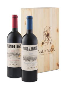 Val di Suga 2 Terroir Single Vineyard Brunello Duo 2018 2 x 750 ml bottle Gift VINTAGES