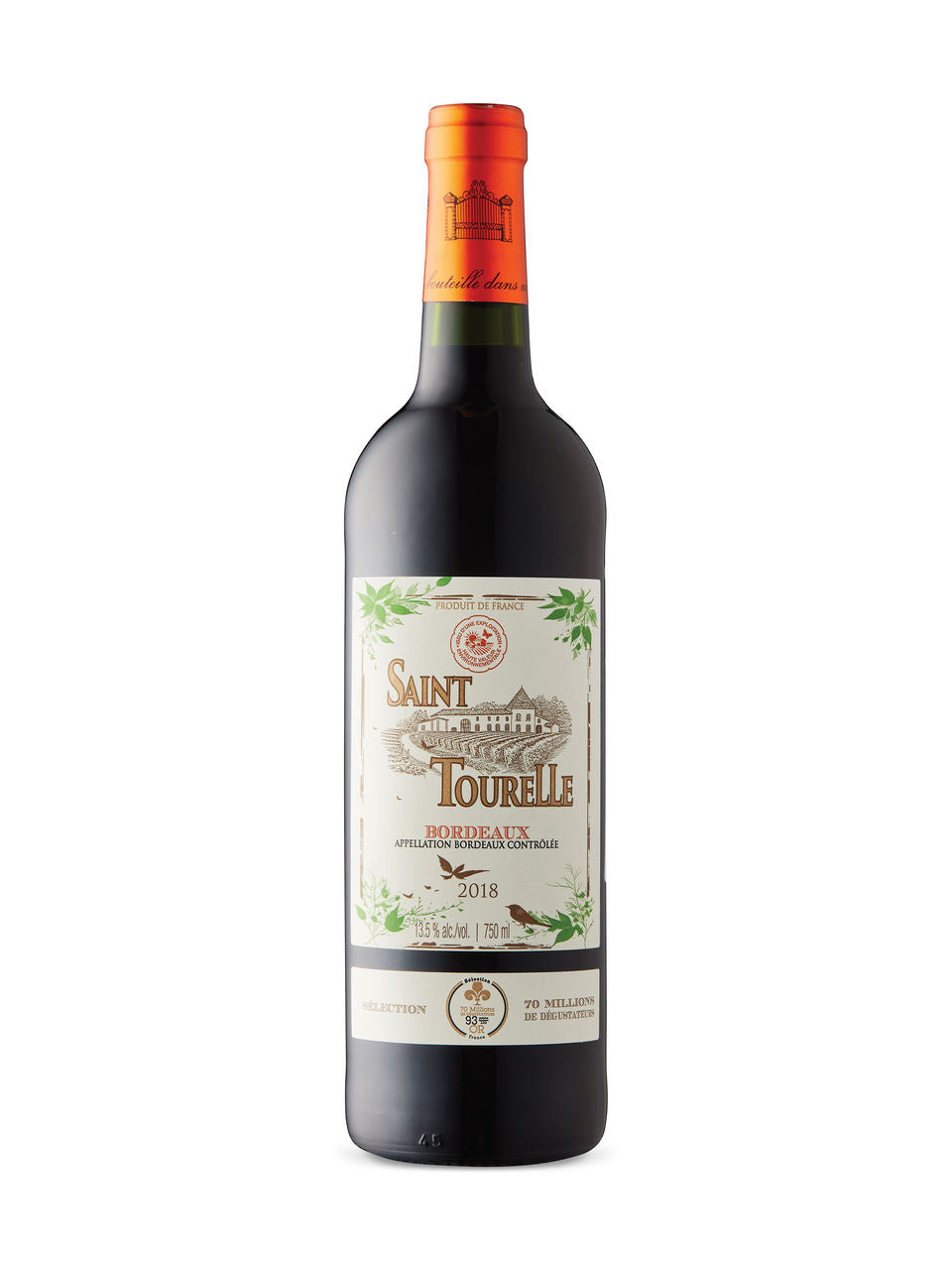 Saint Tourelle AOC Bordeaux Red 750 ml bottle