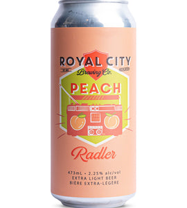 Royal City Brewing Peach Radler 473 ml can