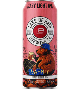 Lake Of Bays Dammit Hazy Light IPA 473 ml can