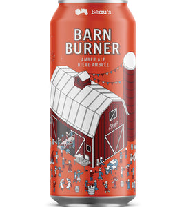 Beau's Barn Burner Amber Ale 473 ml can