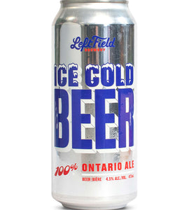 Left Field Brewery Ice Cold Beer 473 ml can