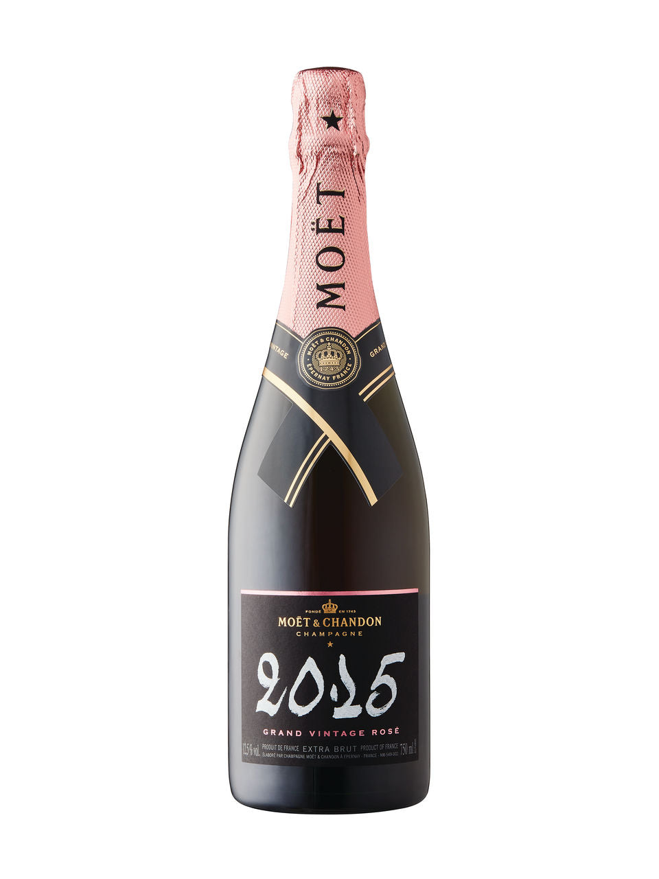 Moët & Chandon Grand Vintage Extra Brut Rosé Champagne 2015 750 ml bottle VINTAGES