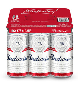 Budweiser 6 x 473 ml can