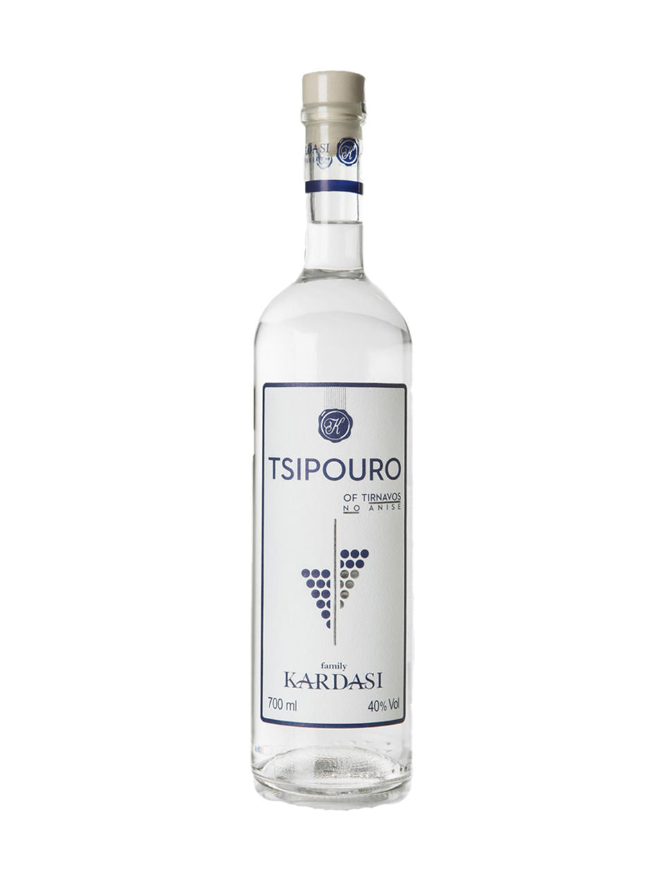 Kardasi Tsipouro Tirnavou No Anise 750 ml bottle