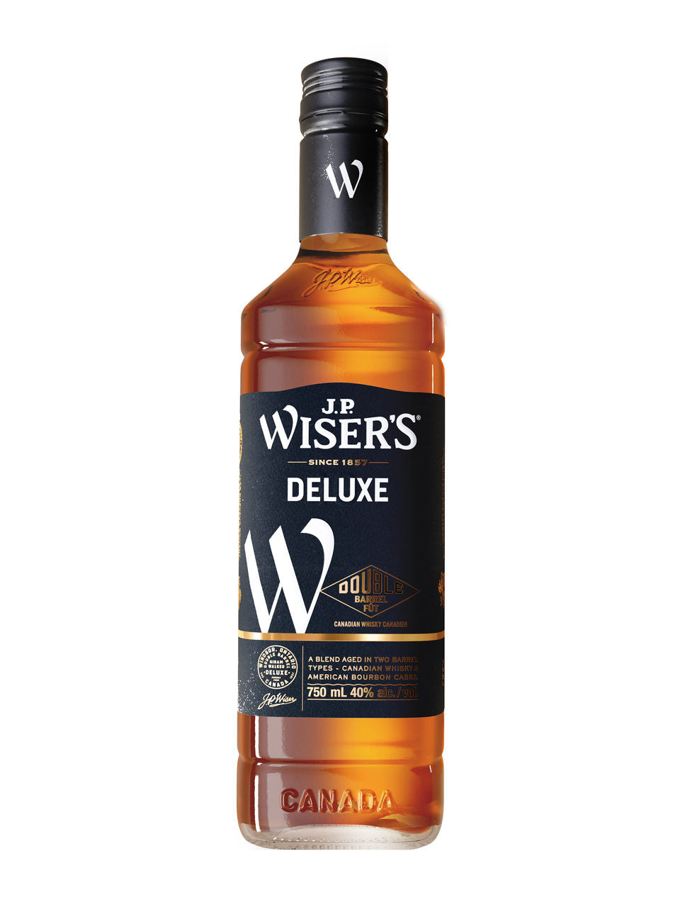 J.P. Wiser's Deluxe Whisky 750 mL bottle