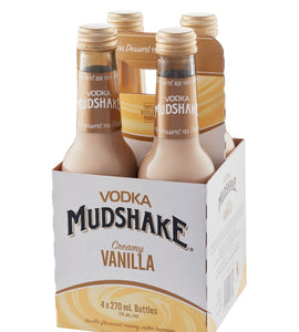 Vodka Mudshake Creamy Vanilla 4 x 270 ml bottle