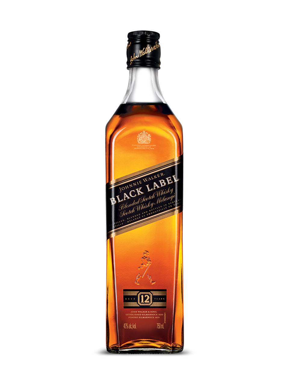 Johnnie Walker Black Label Scotch Whisky 750 ml bottle