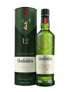 Glenfiddich 12 Year Old Single Malt Scotch Whisky 750 ml bottle