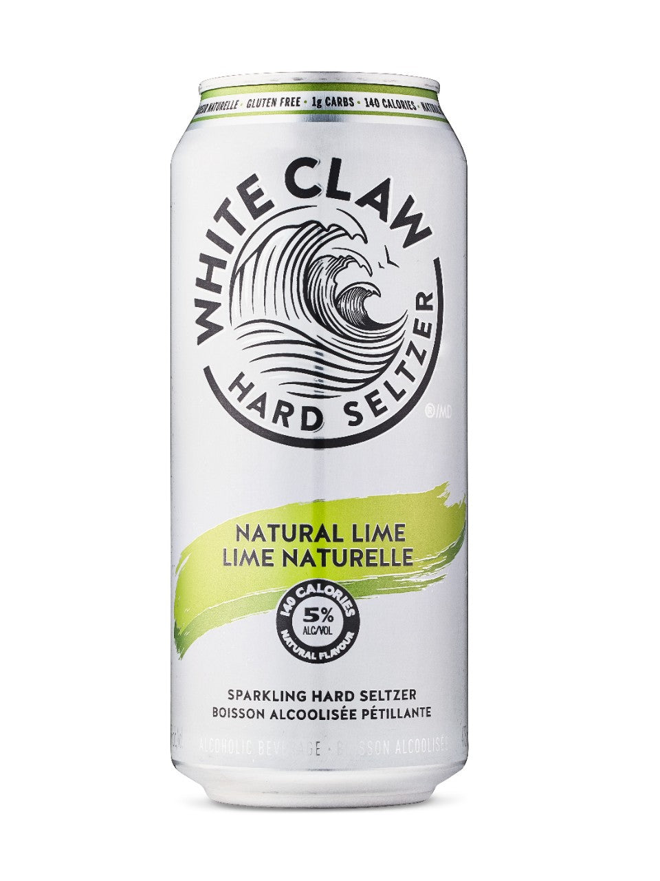 White Claw Hard Seltzer Natural Lime 473 mL can