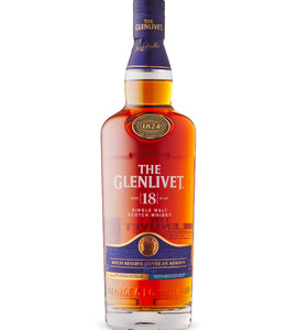 The Glenlivet 18YO Single Malt Scotch Whisky 750 ml bottle