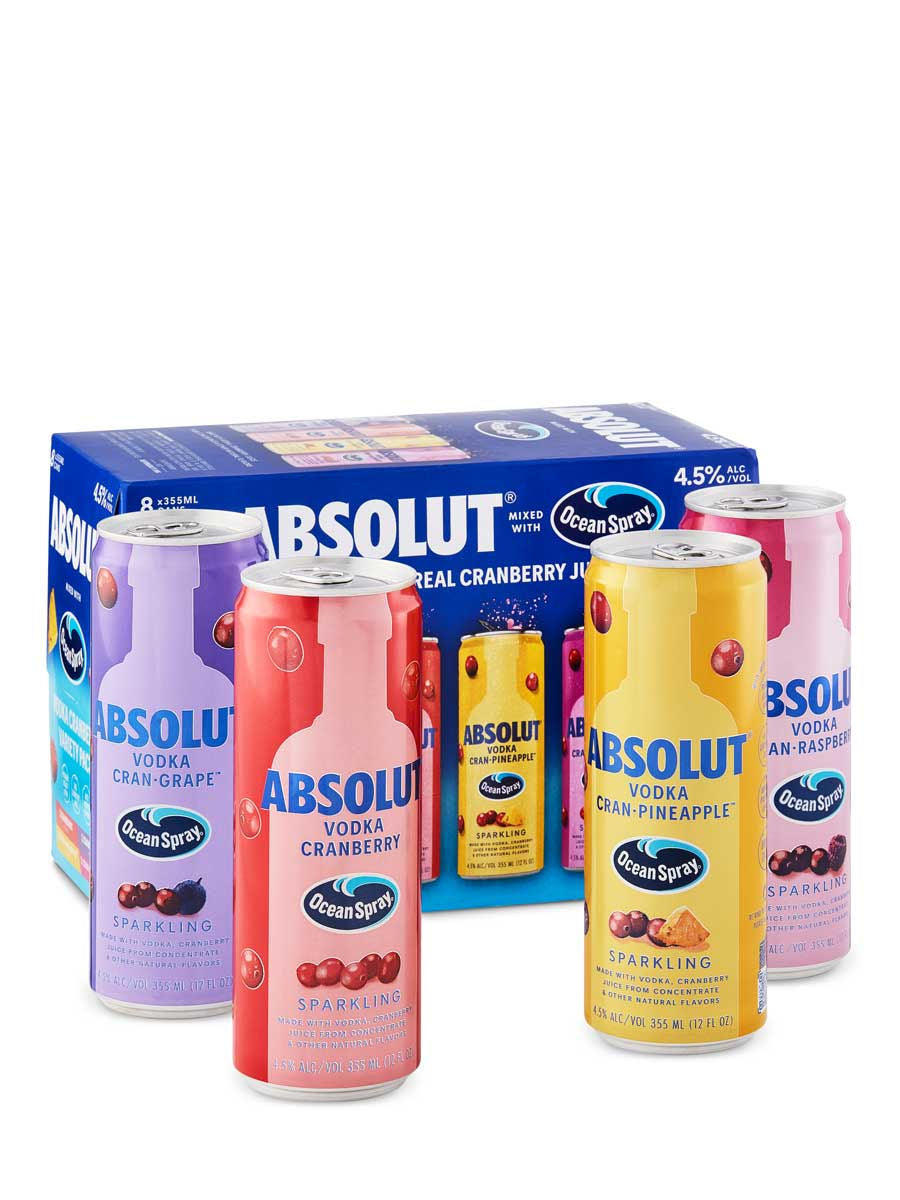 Absolut Ocean Spray 8 Pack 8 x 355 ml can
