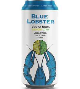 Blue Lobster Vodka Soda Lemon Lime 473 ml can