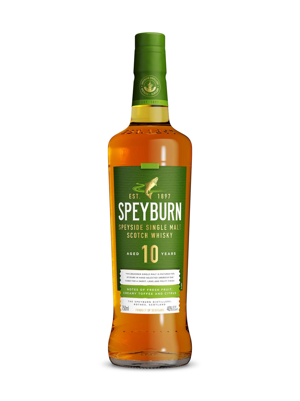 Speyburn 10 Year Old Single Malt Scotch Whisky 750 ml bottle