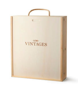 Vintages Wooden 3 Bottle Box