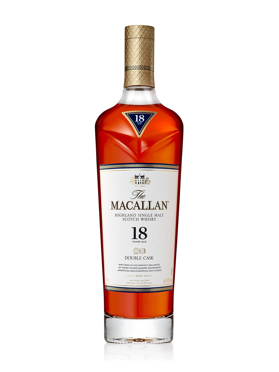 The Macallan Double Cask 18 Year Old 750 ml bottle