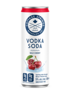 Cottage Springs Wild Cherry Vodka Soda  355 mL can