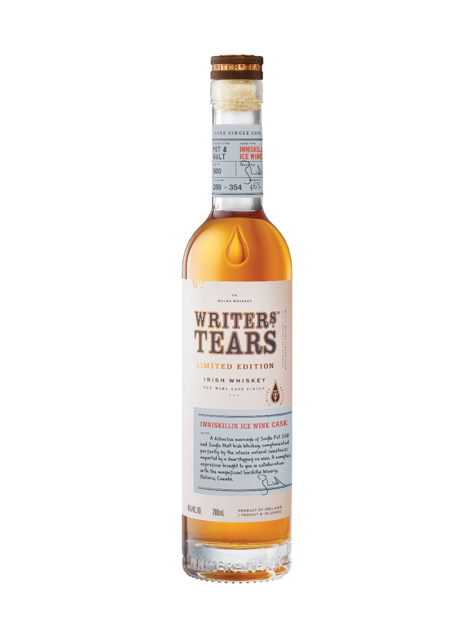 Writer's Tears Inniskillin Ice Wine Cask Whiskey 700 ml bottle