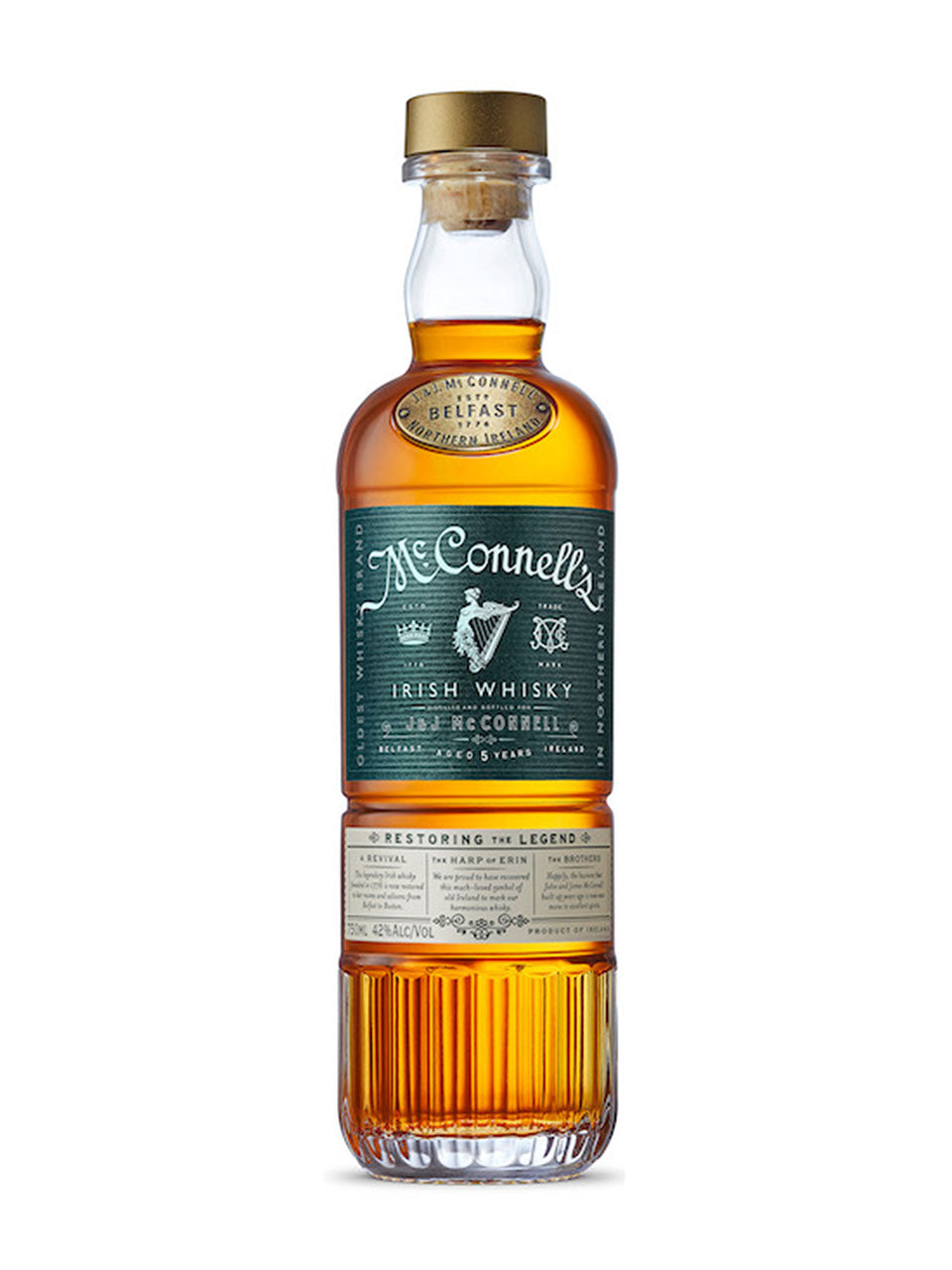 McConnell's 5 Year Old Irish Whiskey 700 ml bottle