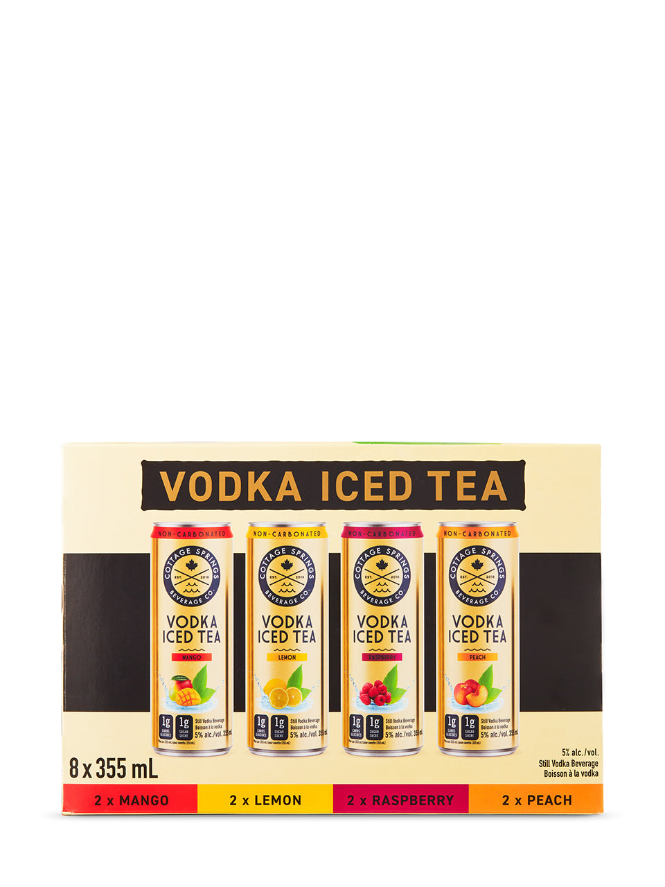 Cottage Springs Vodka Iced Tea Mixed 8 Pack 8 x 355 ml can