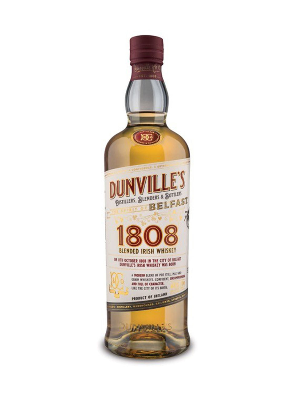 Dunville's 1808 Blended Irish Whiskey 700 ml bottle