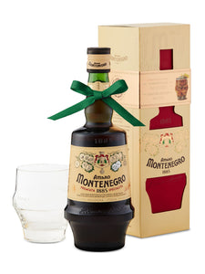 Amaro Montenegro Gift Pack with Icon Glass 750 ml bottle