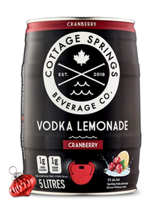 Cottage Springs Cranberry Vodka Lemonade Mini Keg