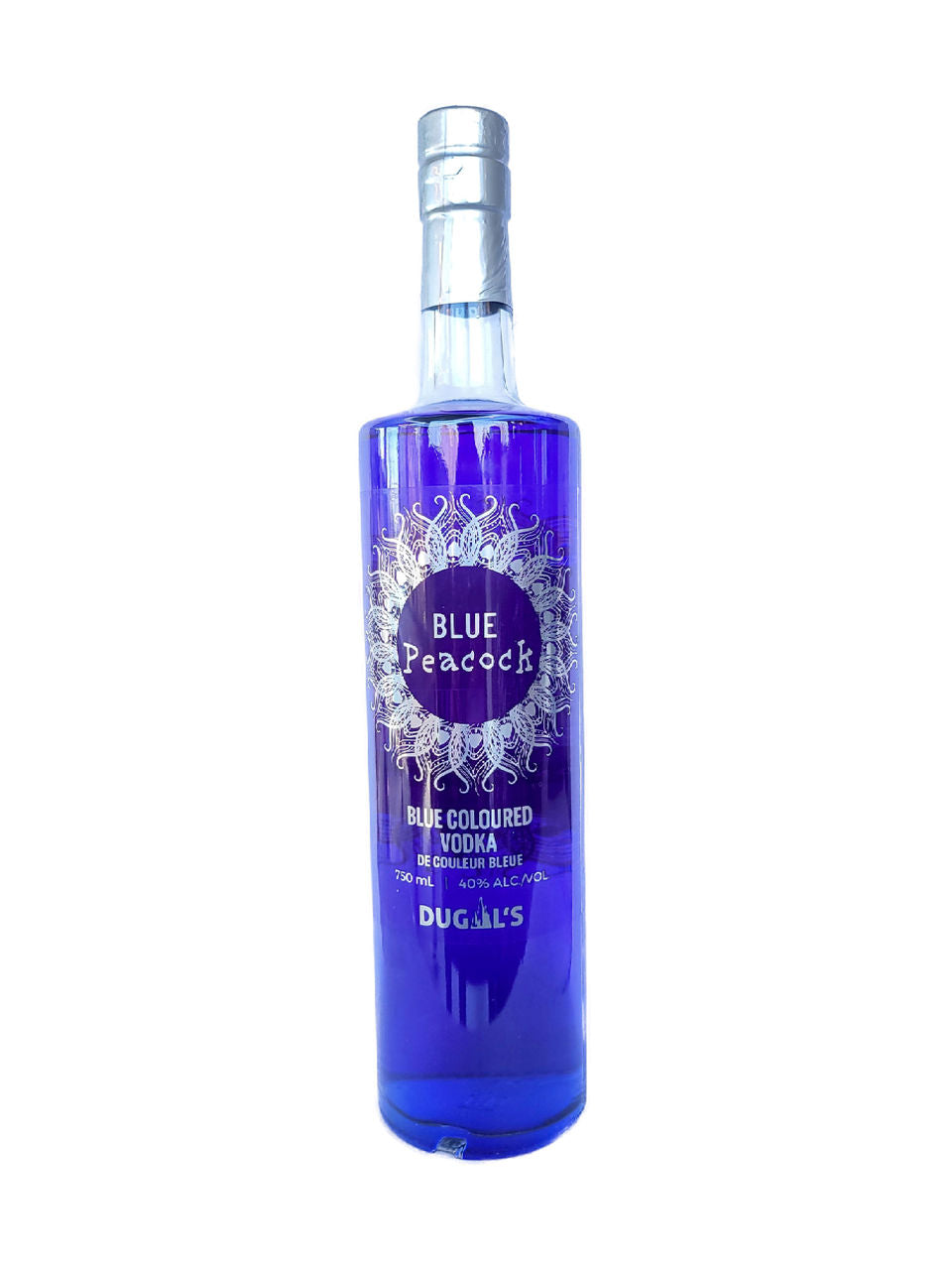 Dugal's Blue Peacock Vodka 750 ml bottle