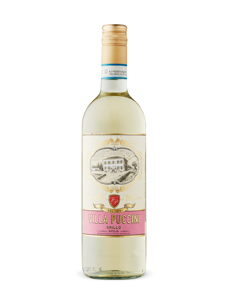 Villa Puccini Grillo Sicilia DOC 750 ml bottle