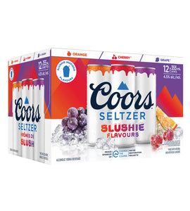 Coors Seltzer Slushie Flavour Pack 12 x 355 ml can