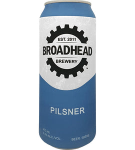 Broadhead Brewing Pilsner 473 ml can