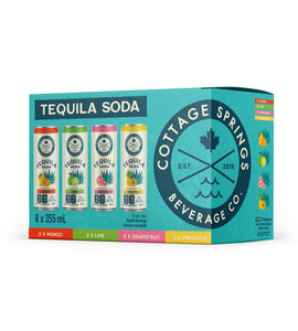 Cottage Springs Tequila Soda Mixed 8 Pack 8 x 355 ml can