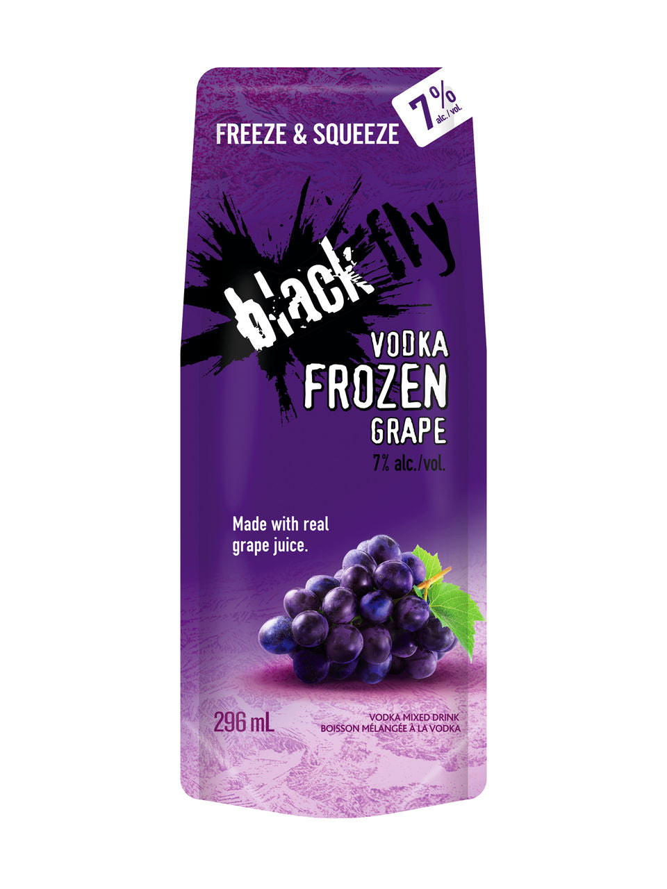 Black Fly Vodka Frozen Grape 296 ml bottle