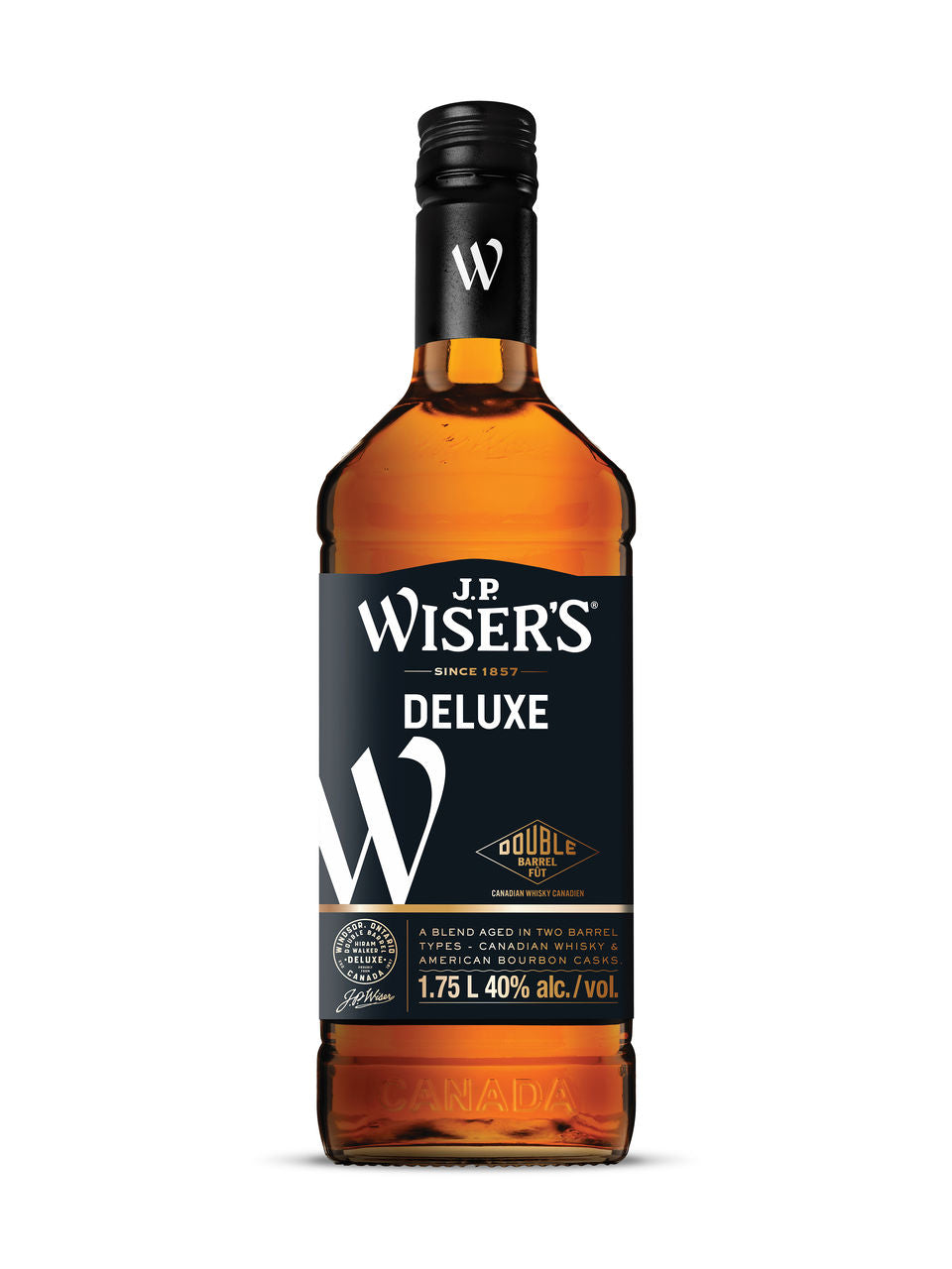 J.P. Wiser's Deluxe Whisky 750 ml bottle