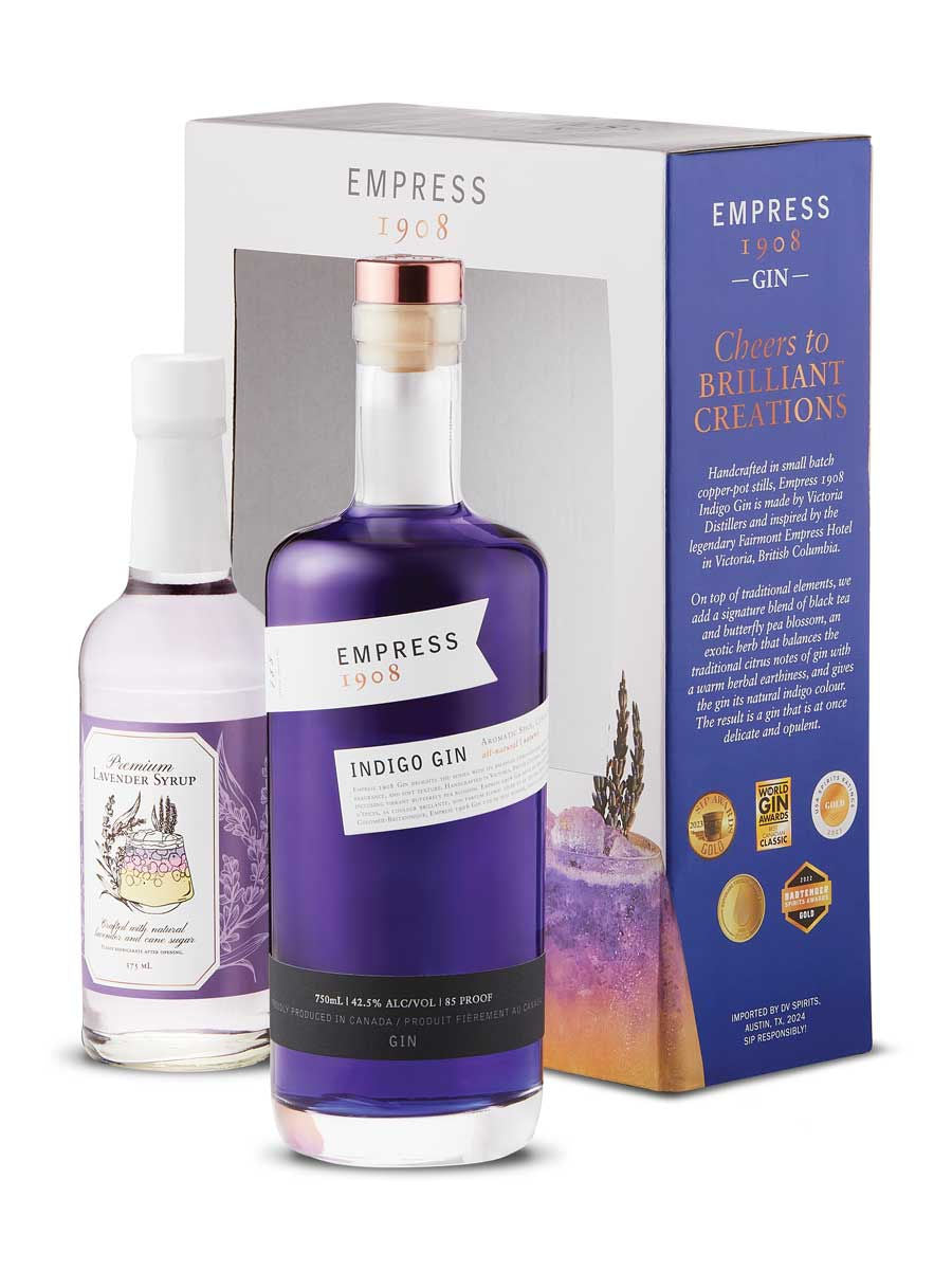 Empress Indigo Gin & Lavender Syrup 750 ml bottle