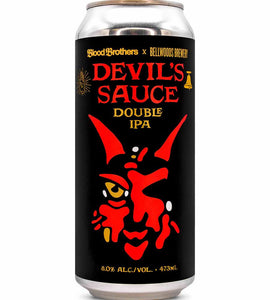 Blood Brothers x Bellwoods Devil's Sauce IIPA 473 ml can