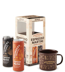 Founder's Original Espresso Martini Mug Gift Pack 4 x 355 ml gift