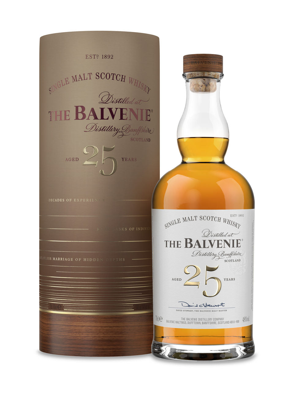 The Balvenie 25 Year Old 700 ml bottle