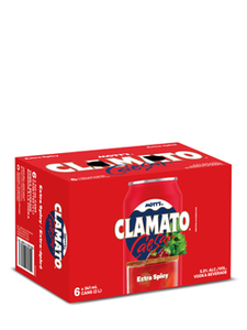 Mott's Clamato Caesar Extra Spicy 6 x 341 ml can