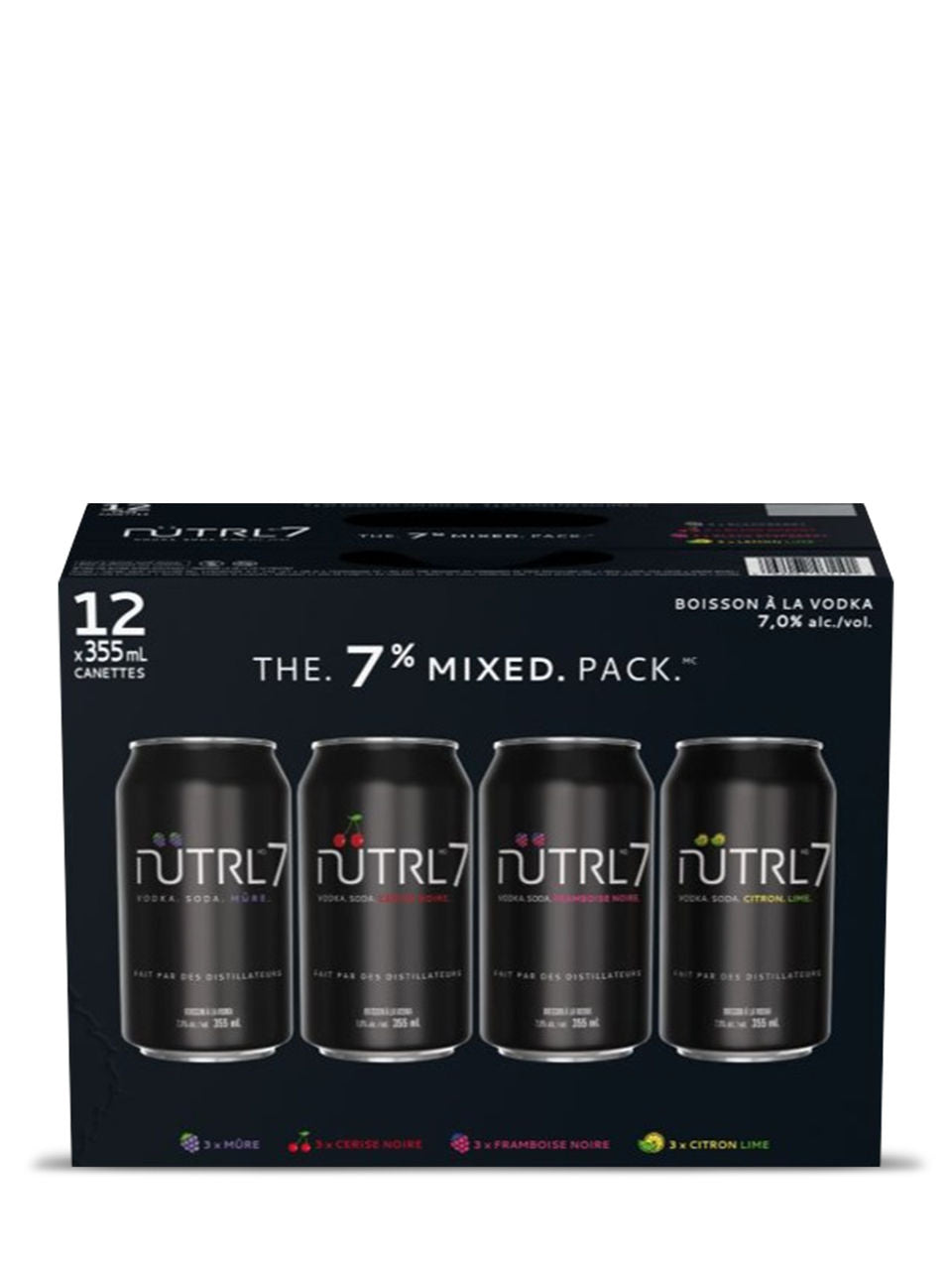 Nutrl 7 Mixed Pack 12 x 355 ml can