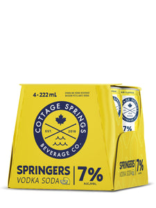 Cottage Springs Lemon Vodka Soda Springers 4 x 222 ml can