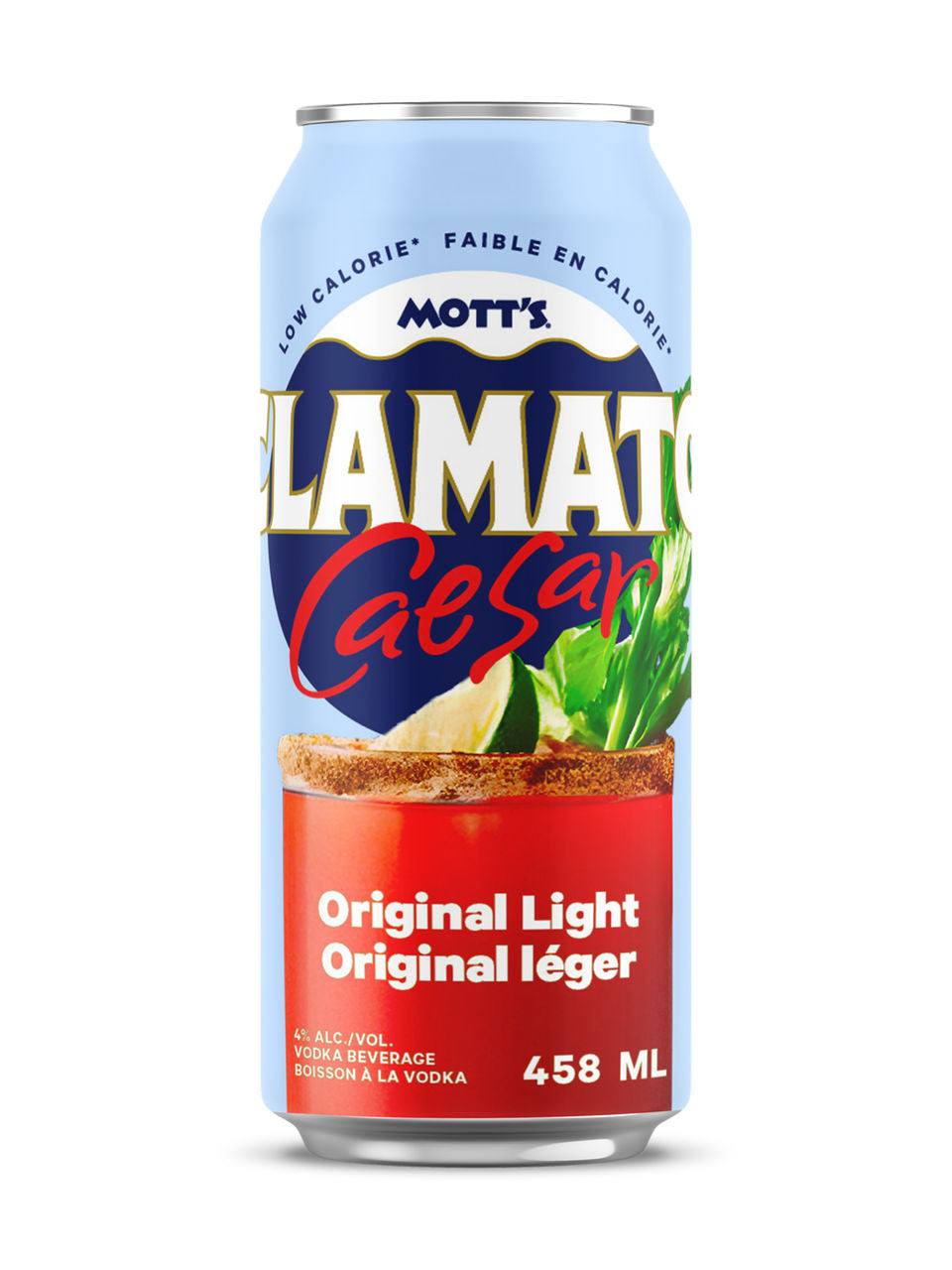Motts Clamato Light 458 ml can