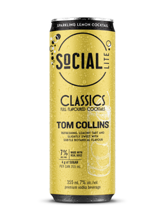 Social Lite Classics Tom Collins 355 ml can