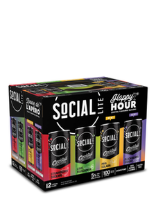 SoCIAL LITE Happy Hour Mixer 12 x 355 ml can