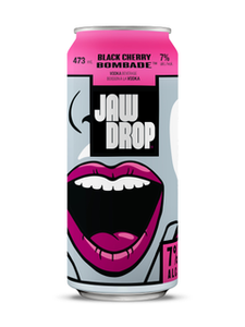 Jaw Drop Black Cherry Bombade 473 ml can