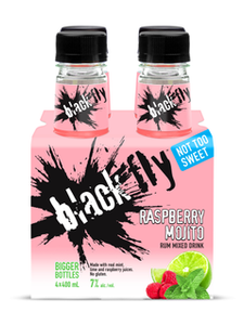 Black Fly Rum Mojito Raspberry 4 x 400 ml bottle