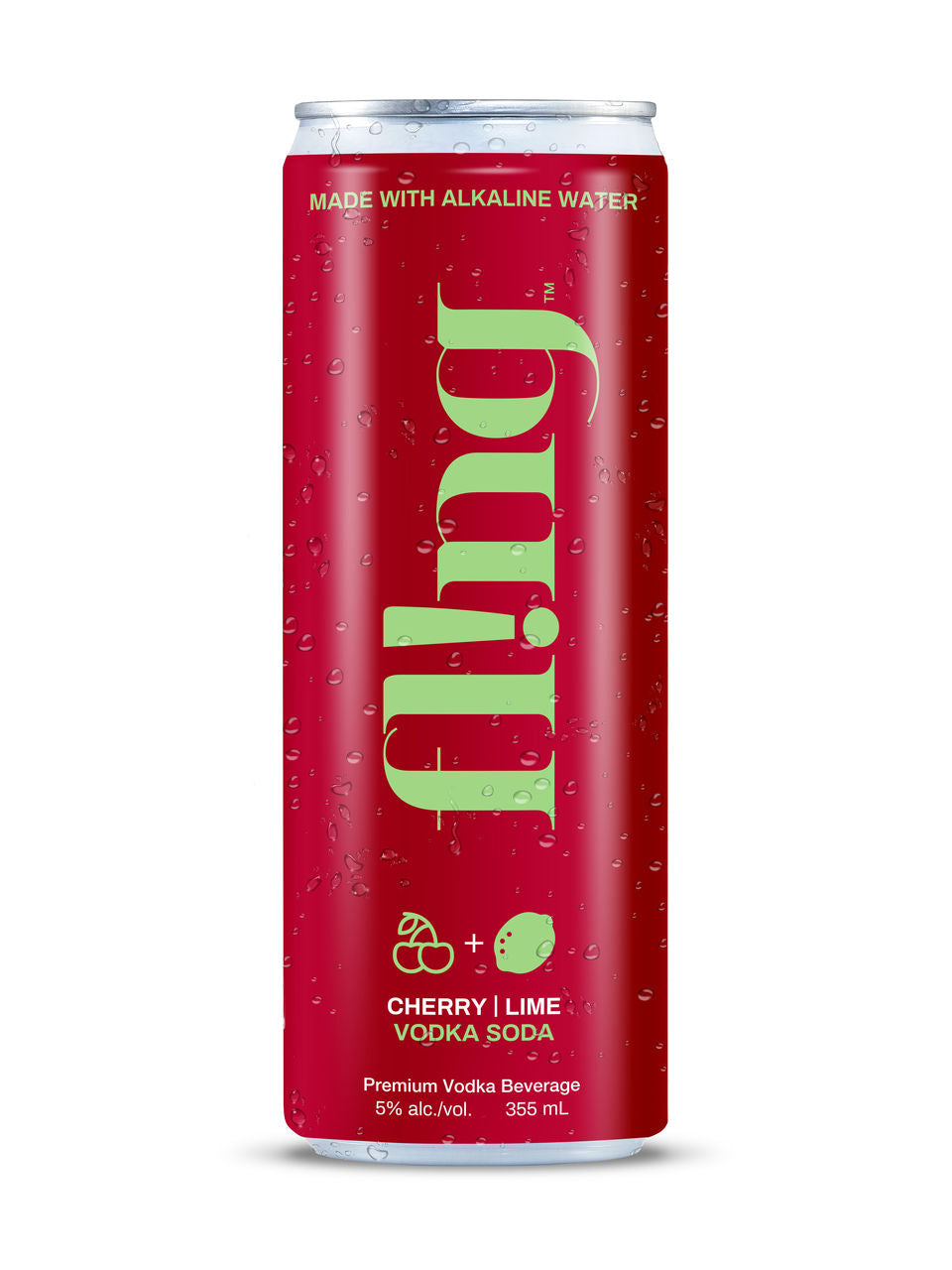 Fl!NG Cherry And Lime Vodka Soda 355 ml can