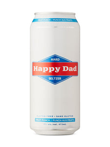 Happy Dad Hard Seltzer Fruit Punch 473 ml can