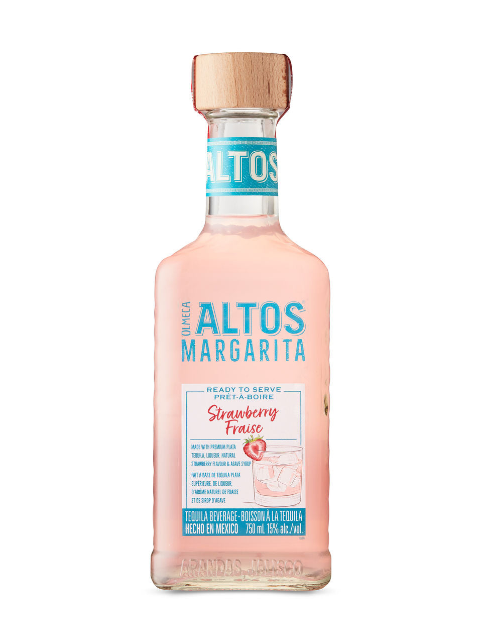 Olmeca Altos Strawberry Margarita 750 ml bottle